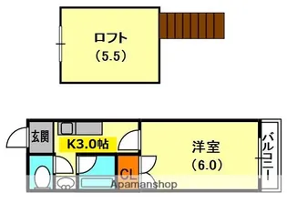 コムズスクエア大日【4階】の間取り