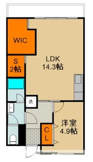 新栄ビル堂山コーポ【3階】の間取り