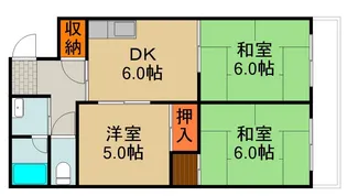 ローズハイツ【2階】の間取り