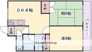 パレ音羽【6階】の間取り