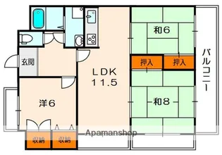 ハリマシリーズⅠ【4階】の間取り