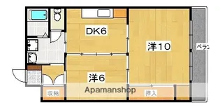 富田マンション【1階】の間取り