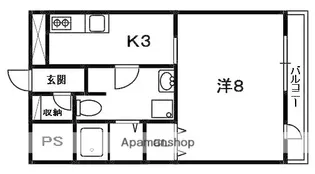 レオンズビル【8階】の間取り