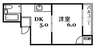 JPアパートメント枚方Ⅱ【2階】の間取り