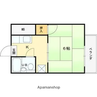 ハイツ上野口【3階】の間取り
