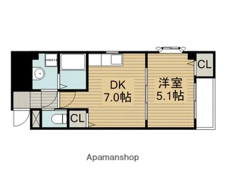 ターフィーズフラット門真南【3階】の間取り