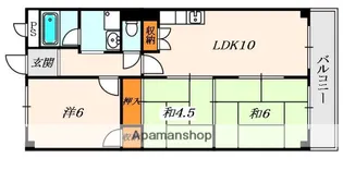 大阪府枚方市天之川町【マンション】の間取り