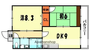 ユートピア中野Ⅱ【4階】の間取り