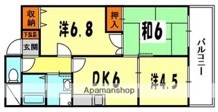 グランドヴィラ香里【4階】の間取り