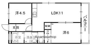 レオハイム春日山【5階】の間取り