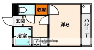 北山ロイヤルハイツ【4階】の間取り