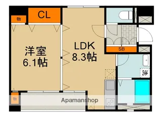 光琳【3階】の間取り