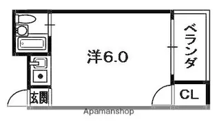 ハマンション枚方元町【4階】の間取り