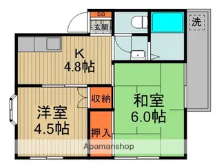 サンパテオ【3階】の間取り