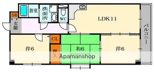 メルベーユ桜丘【1階】の間取り