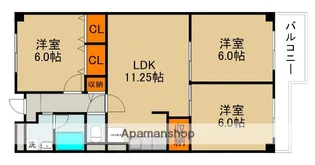 守口ハイライフA棟【7階】の間取り