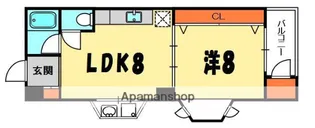 NO3香里ニューハイツ【2階】の間取り