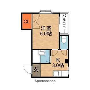フローラルヴィラ【2階】の間取り