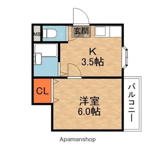 フローラルヴィラ【3階】の間取り
