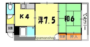 レジデンスパール【1階】の間取り