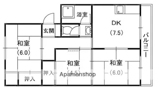 第一岸田マンション【3階】の間取り