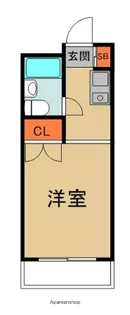 川島第15ビル【3階】の間取り