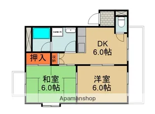 奈良本マンション【2階】の間取り