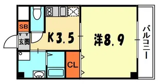 オーヴェスト・ヴィラ【1階】の間取り