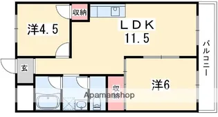 第2林マンション【4階】の間取り