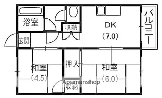 翠香マンション【2階】の間取り