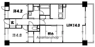 グランソフィア守口【3階】の間取り