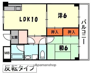 アスカサンハイム【1階】の間取り