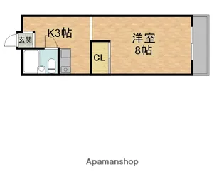 サンプラザ新橋【2階】の間取り
