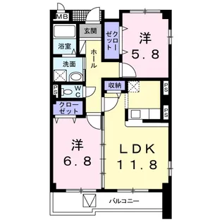 グランジュテ【3階】の間取り
