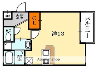ルチルツー【3階】の間取り