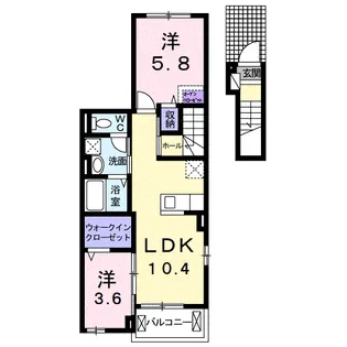 メゾン・フルール【2階】の間取り