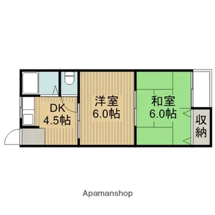 秀和第1ハイツ【3階】の間取り