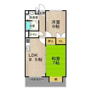 ブランドールMⅢ【414号室】の間取り