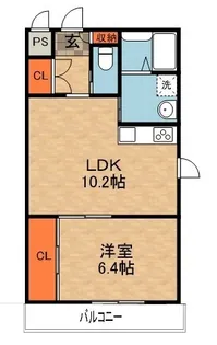 大阪府交野市星田8丁目【マンション】の間取り