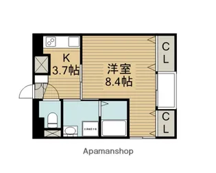 コート八重桜【1階】の間取り