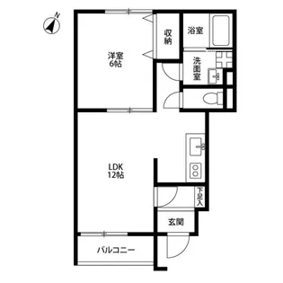 アムールフェリオ【1階】の間取り