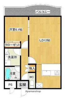 S−CUBE長尾【3階】の間取り