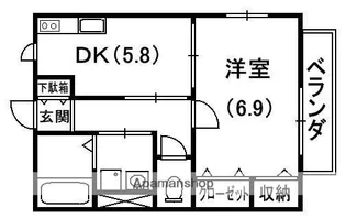 パン・ド・ソレイユ【1階】の間取り