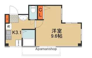 WITHGREEN(ウィズグリーン)【3階】の間取り