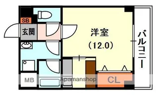 ヴィルフランシュ【4階】の間取り