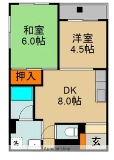 ディムサツキダ(DAME五月田)【1階】の間取り