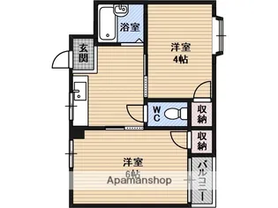 オペル1番館【3階】の間取り