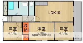 メゾンタイム北【2階】の間取り
