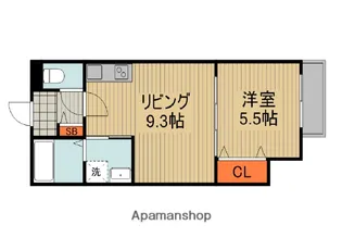 クリエオーレ藤田町【1階】の間取り