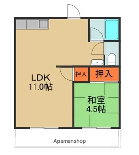 グリーンハイツさんわA【2階】の間取り